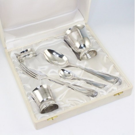 set tacamuri solitaire, argintat. Towle Lockhart - Towle Silversmith U.S.A